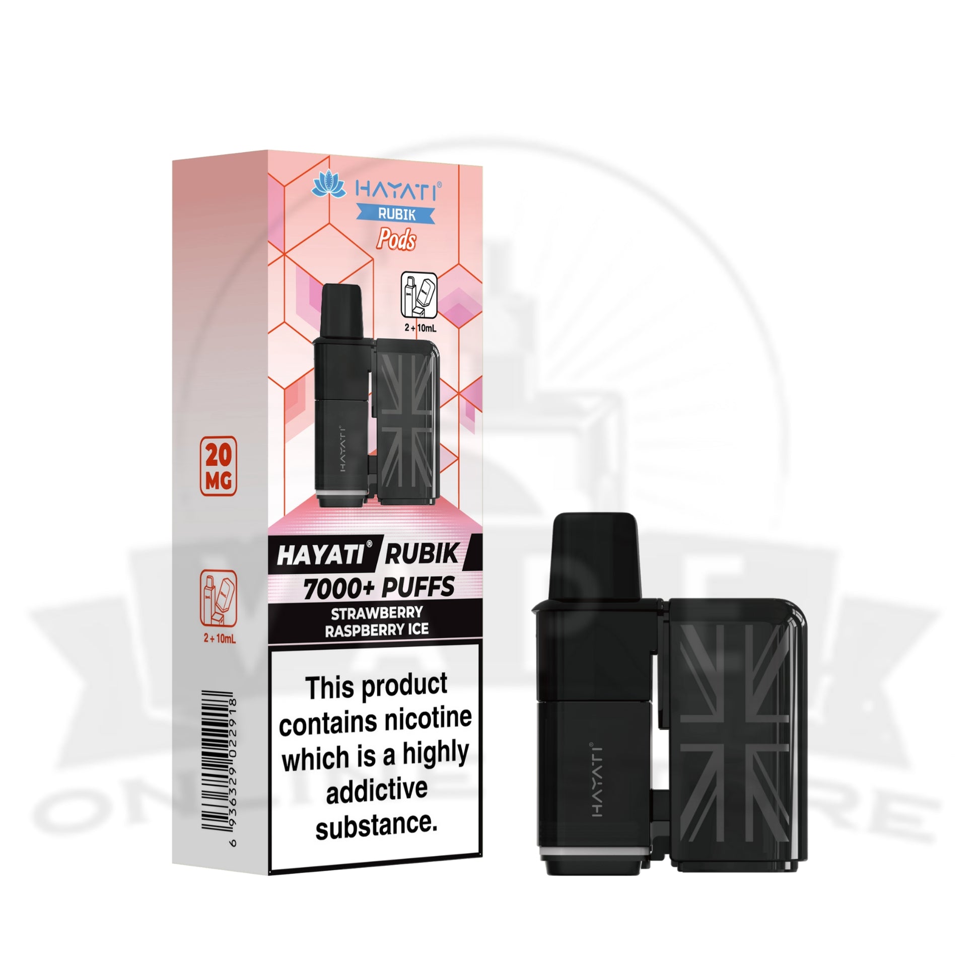 Box Of 10 Hayati Rubik 7000 Prefilled Refill Pods