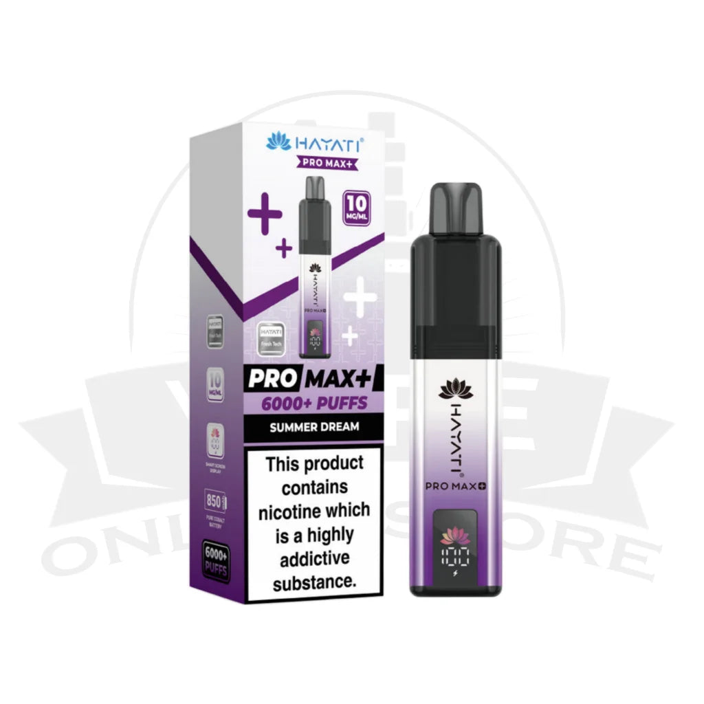 Box Of 10 Hayati Pro Max Plus 6000 Prefilled Pod Kit | 74.99£ Only