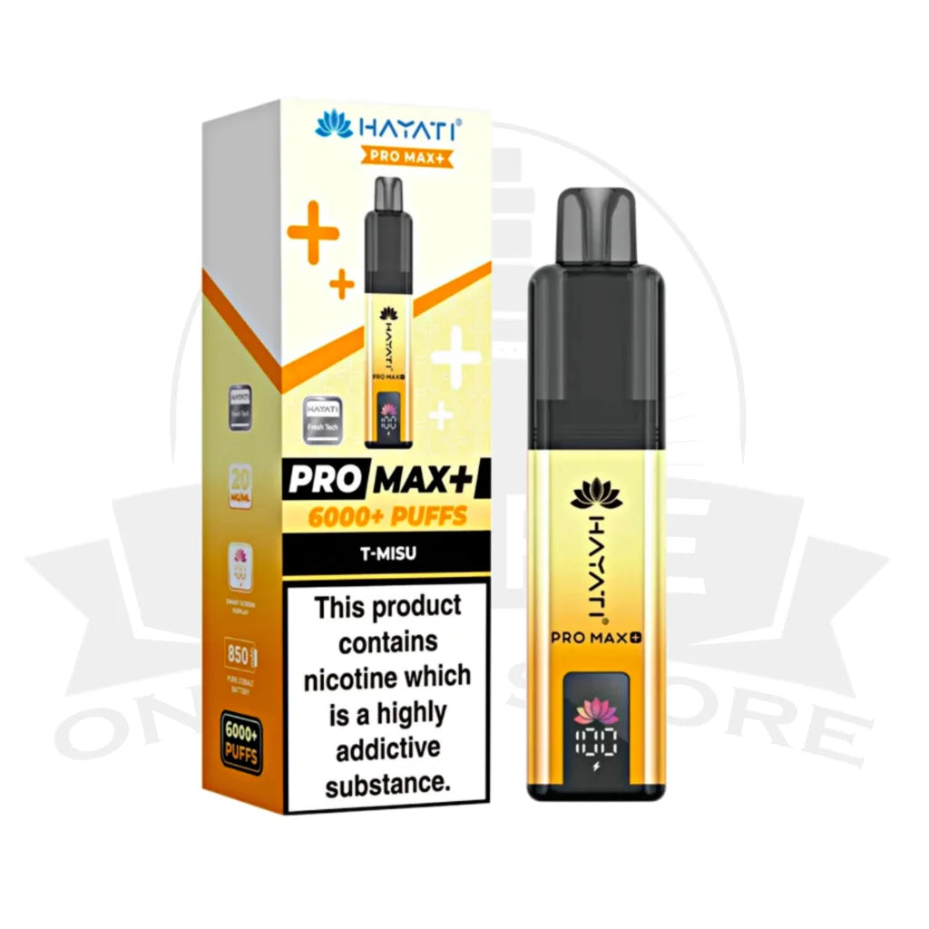 Box Of 10 Hayati Pro Max Plus 6000 Prefilled Pod Kit | 74.99£ Only