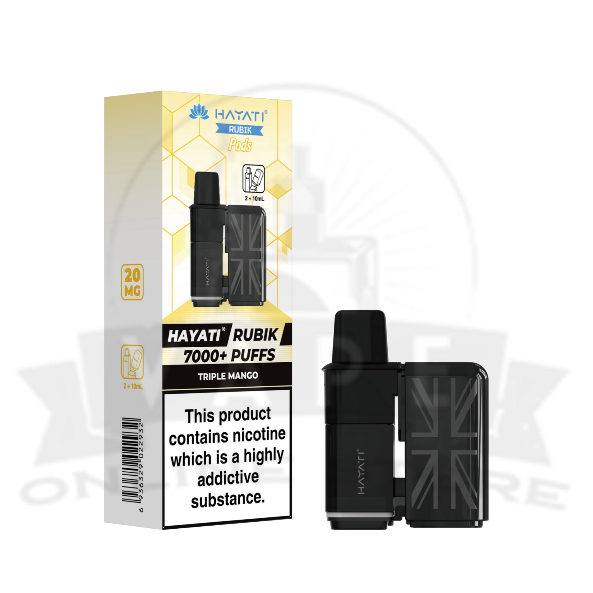 Box Of 10 Hayati Rubik 7000 Prefilled Refill Pods