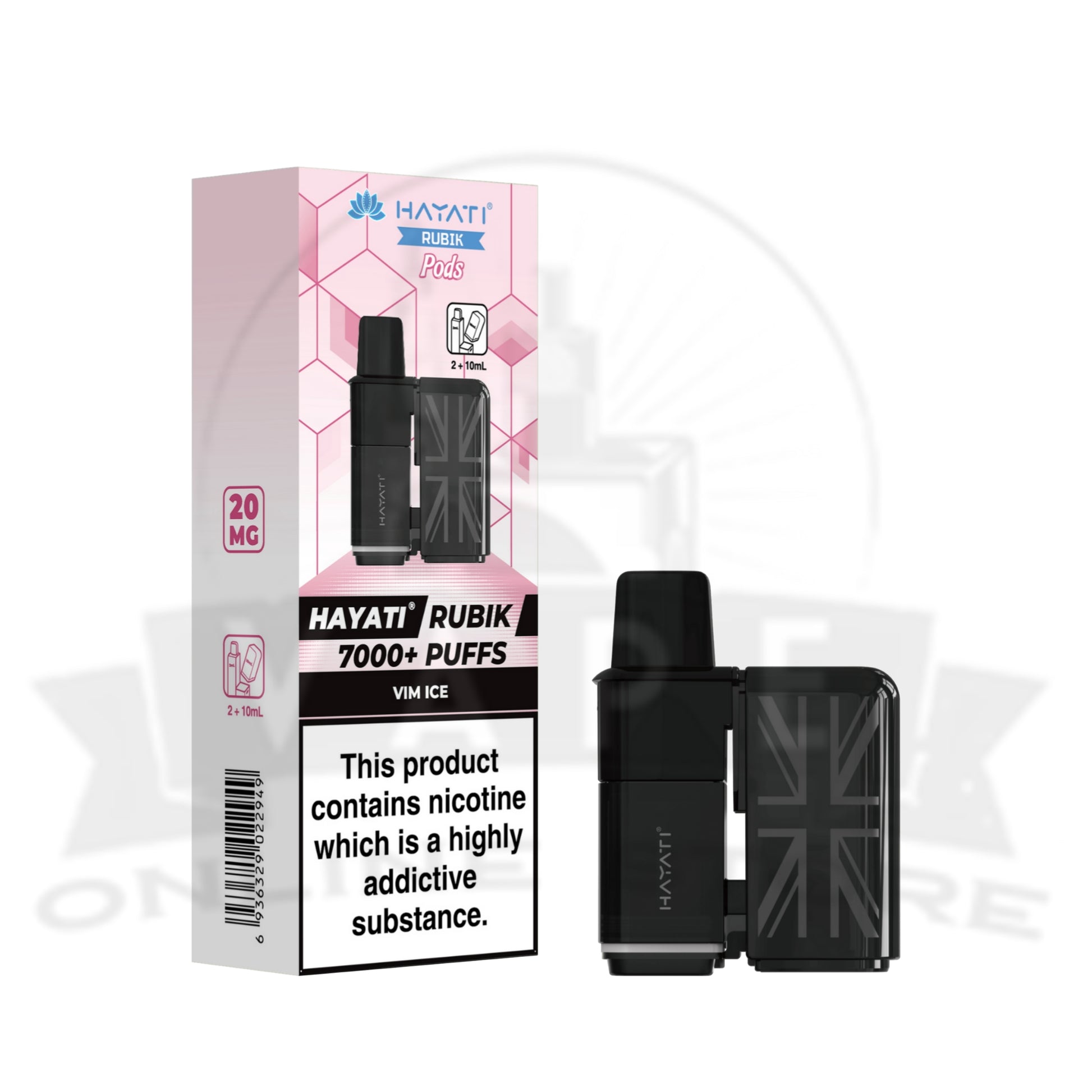 Box Of 10 Hayati Rubik 7000 Prefilled Refill Pods