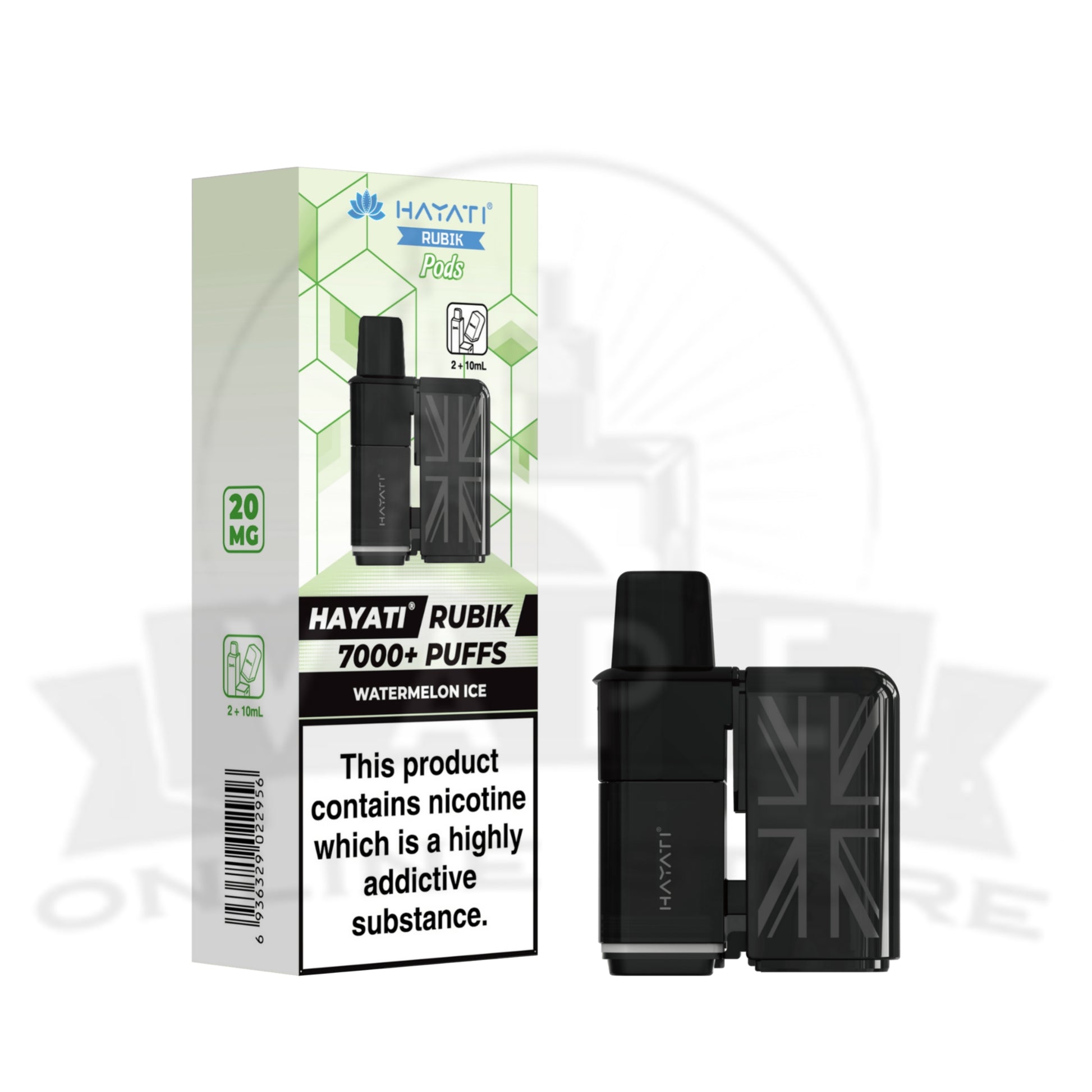 Box Of 10 Hayati Rubik 7000 Prefilled Refill Pods
