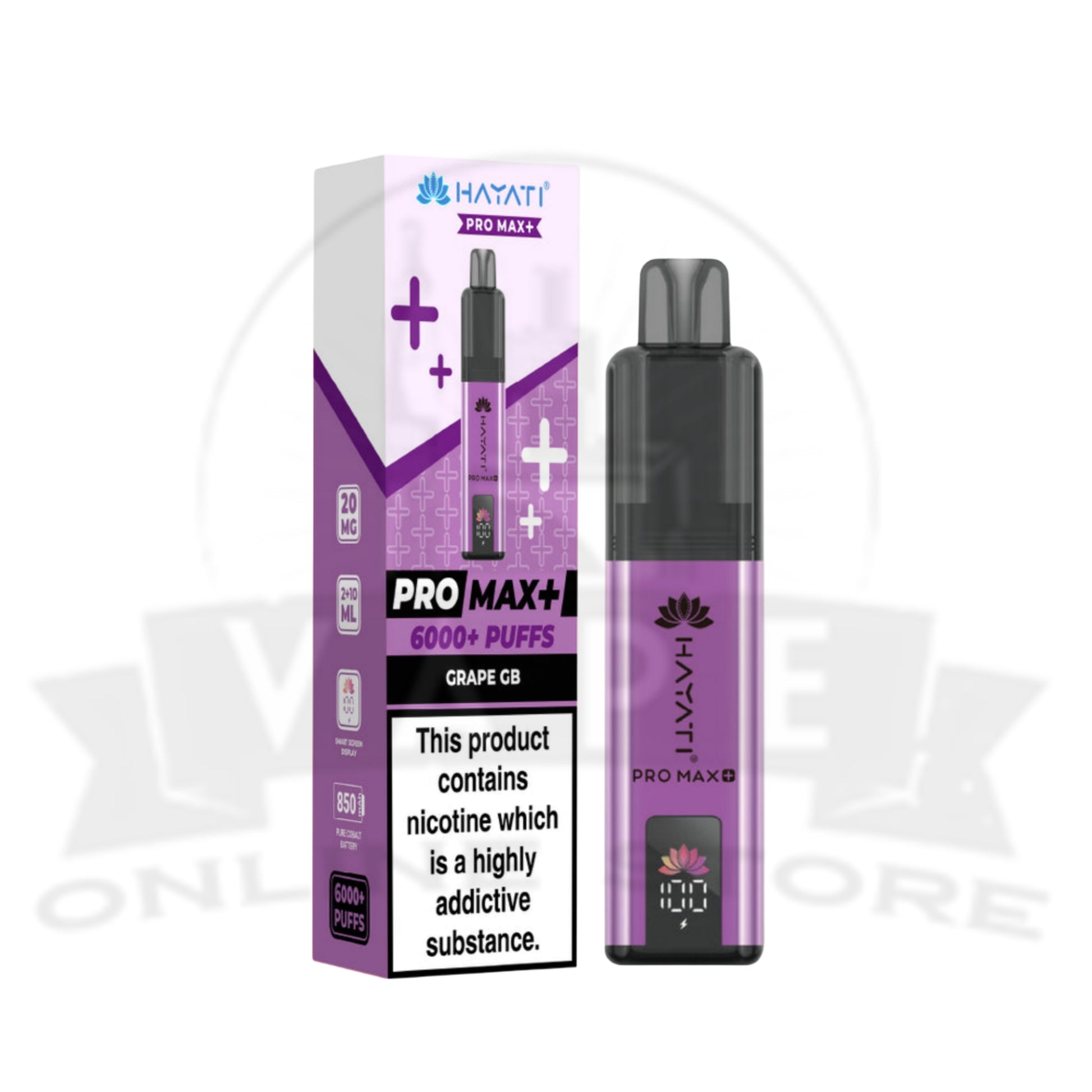 Box Of 20 Hayati Pro Max Plus 6000 Prefilled Pod Kit | 149.99£ Only