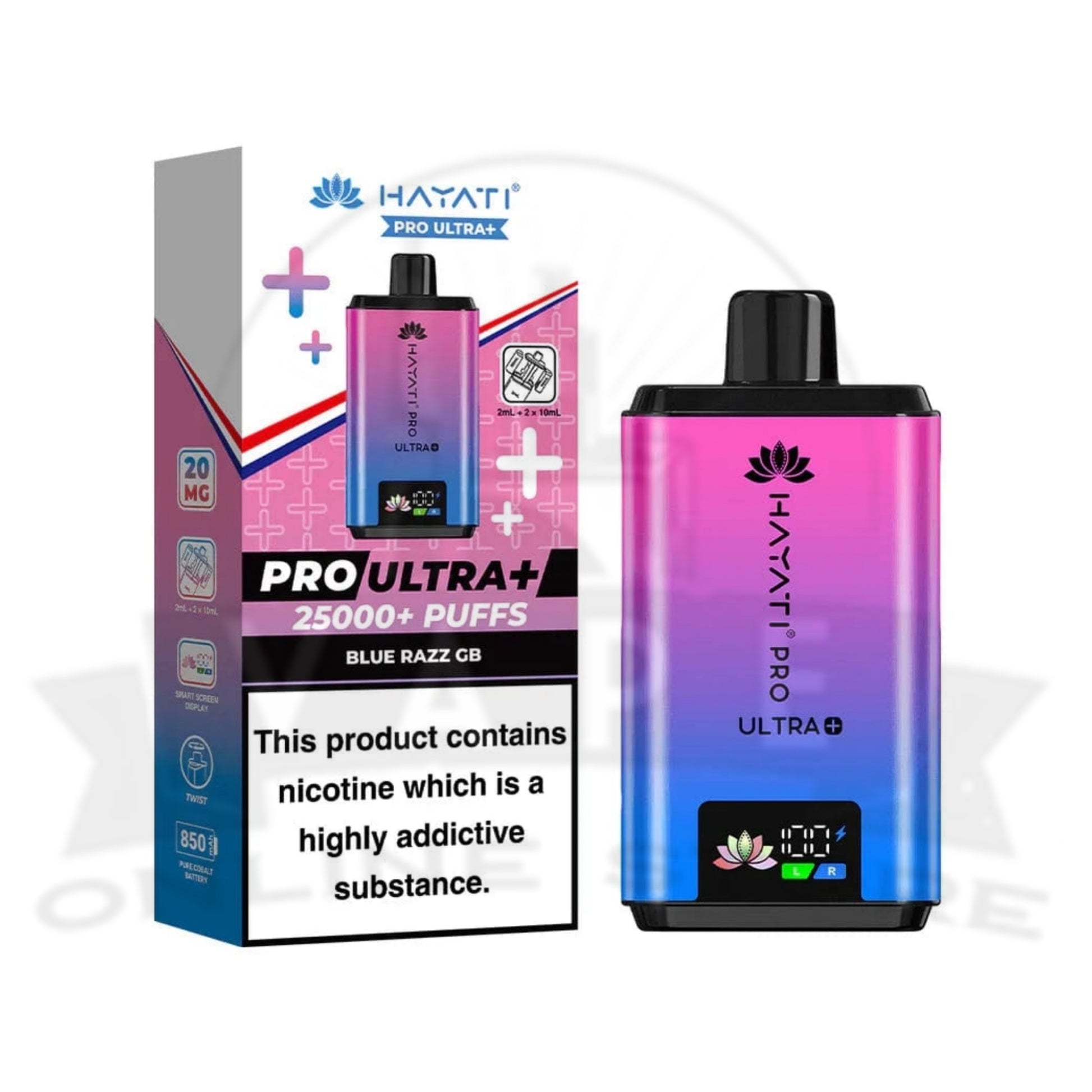 BOX OF 5 Hayati Pro Ultra Plus 25000 Prefilled Pod Kit