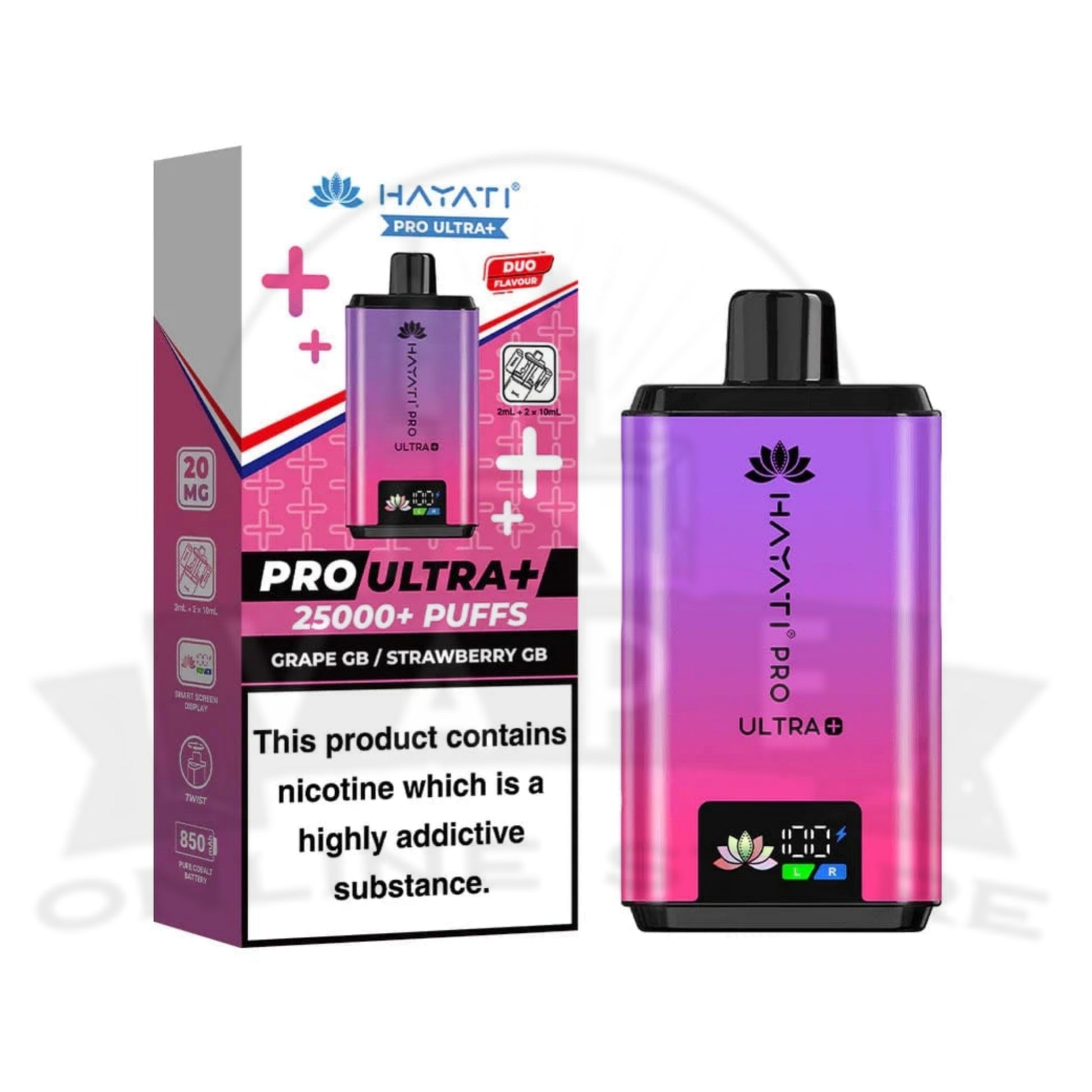 BOX OF 5 Hayati Pro Ultra Plus 25000 Prefilled Pod Kit