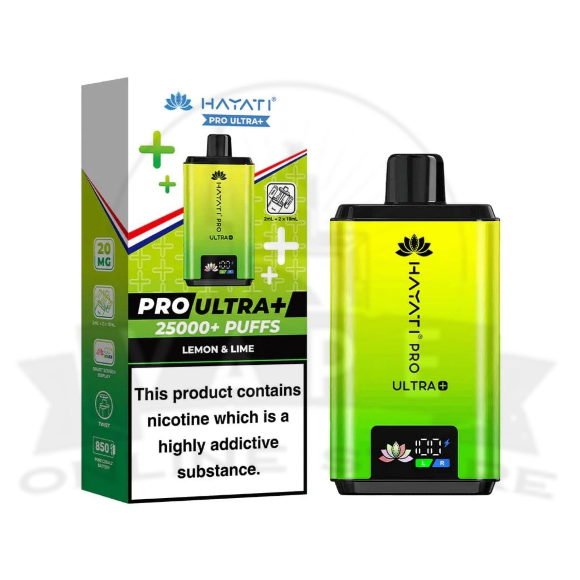 BOX OF 5 Hayati Pro Ultra Plus 25000 Prefilled Pod Kit