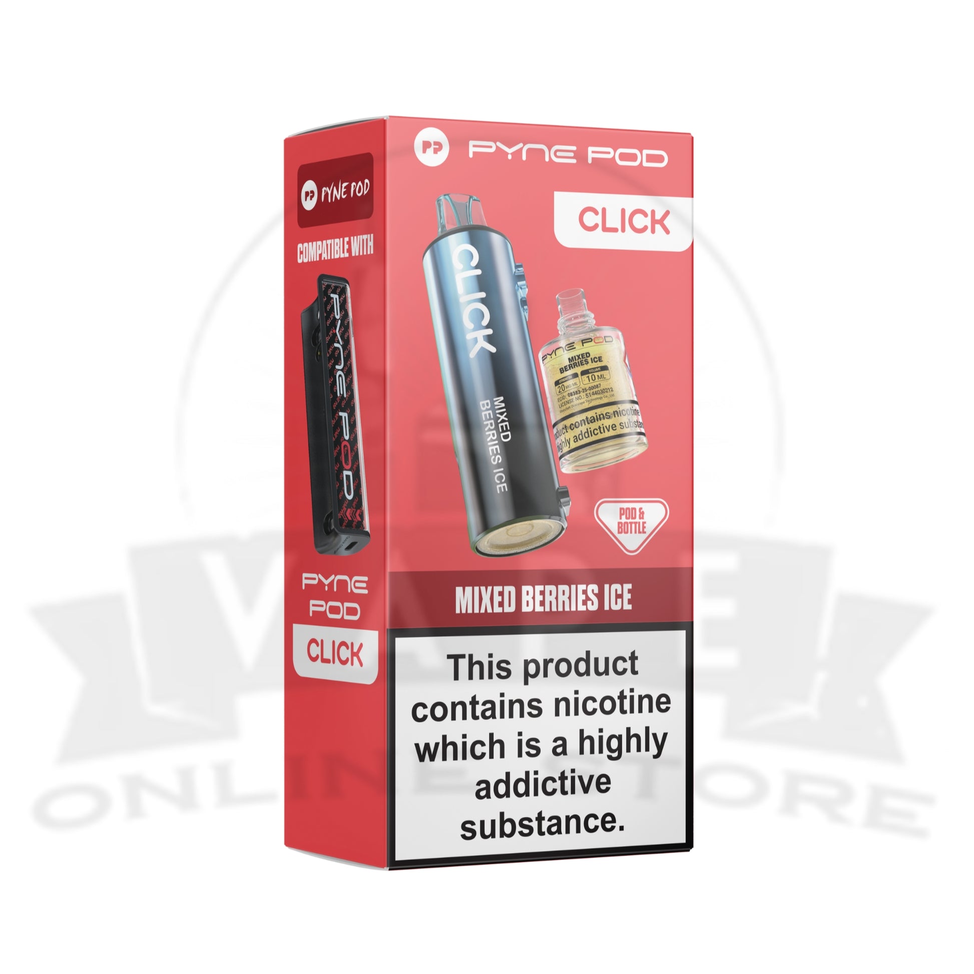 Box Of 5 Pyne Pod Click 10k Puffs Replacement Pods