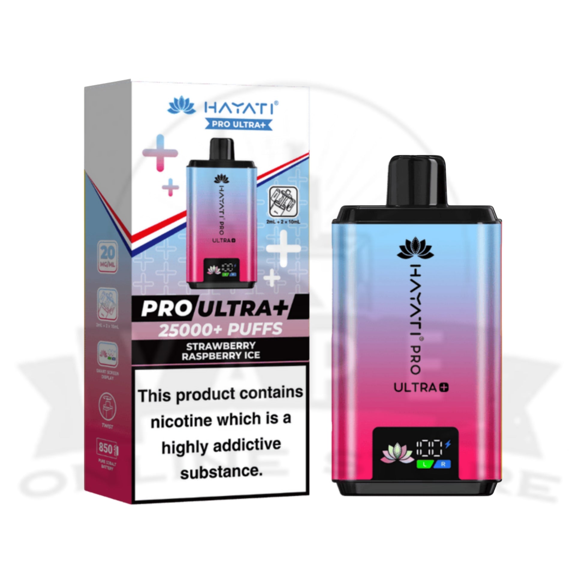 BOX OF 5 Hayati Pro Ultra Plus 25000 Prefilled Pod Kit