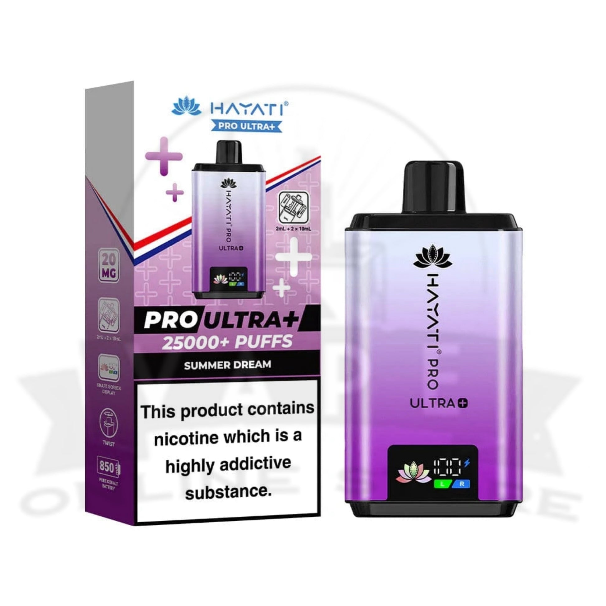 BOX OF 5 Hayati Pro Ultra Plus 25000 Prefilled Pod Kit