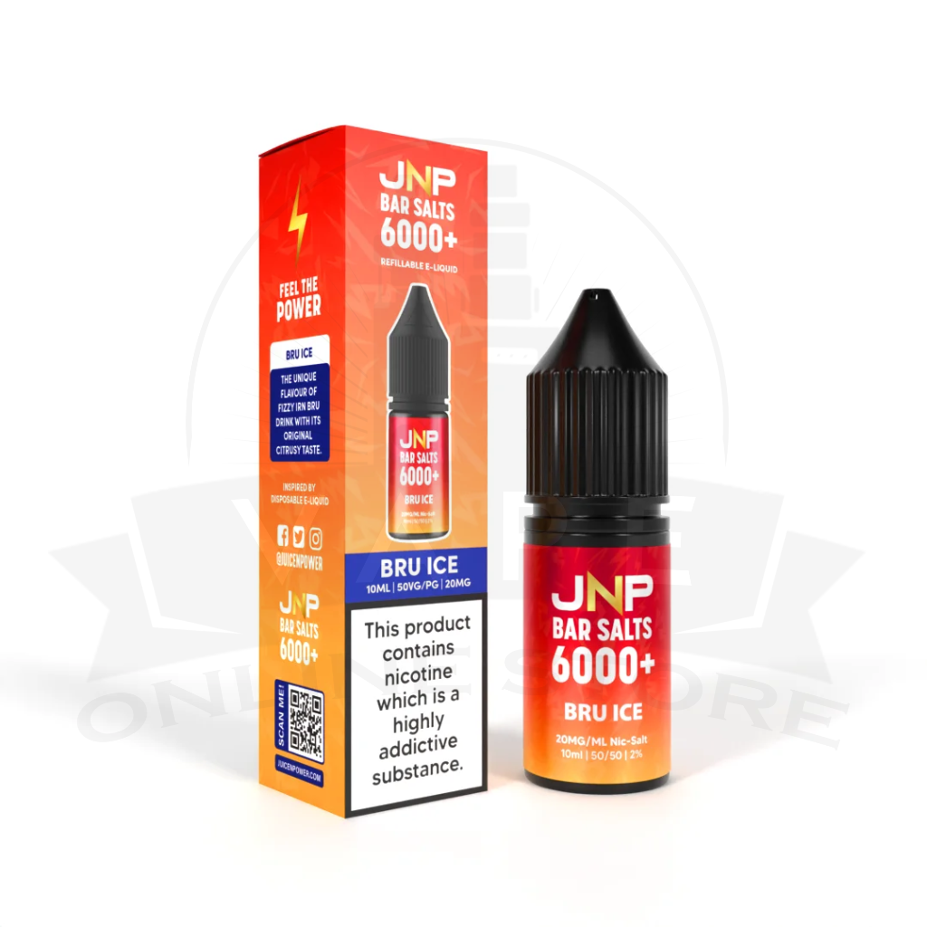 JNP Bar Salt 6000+ Nic Salts | 10ml Juice N Power | 25+ Flavours