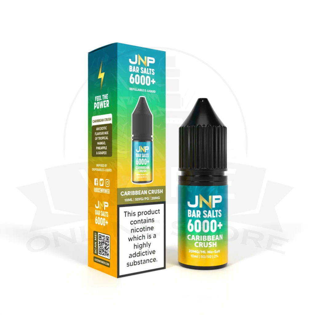 JNP Bar Salt 6000+ Nic Salts | 10ml Juice N Power | 25+ Flavours
