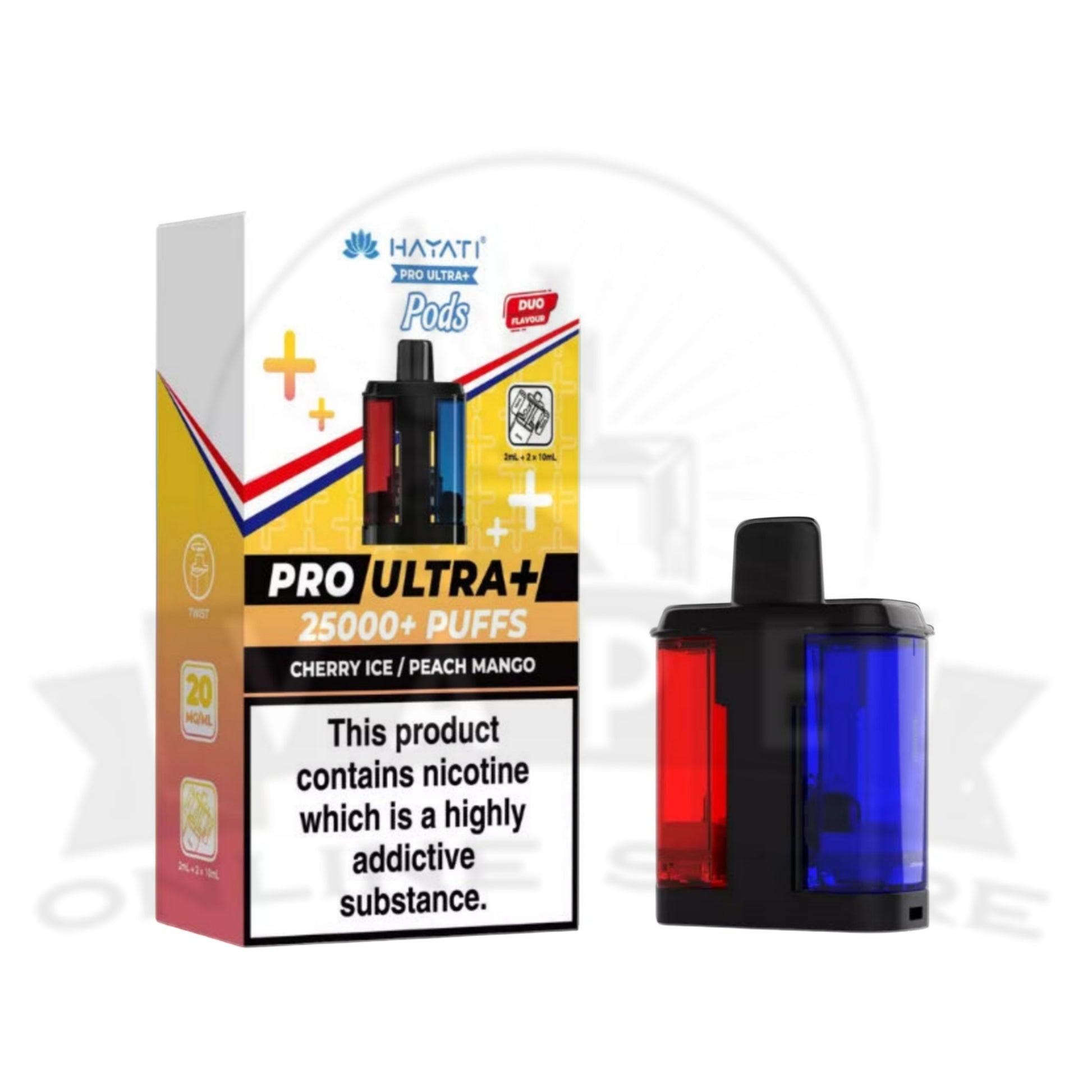 Cherry Ice / Peach Mango Hayati Pro Ultra Plus 25000 Refill Pods