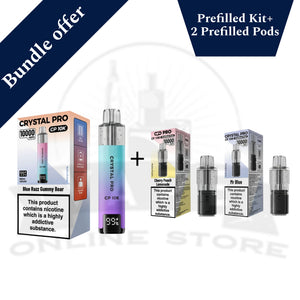Crystal Pro CP10K Pod Kit + 2 Refill Pods | Bundle Vape Deal