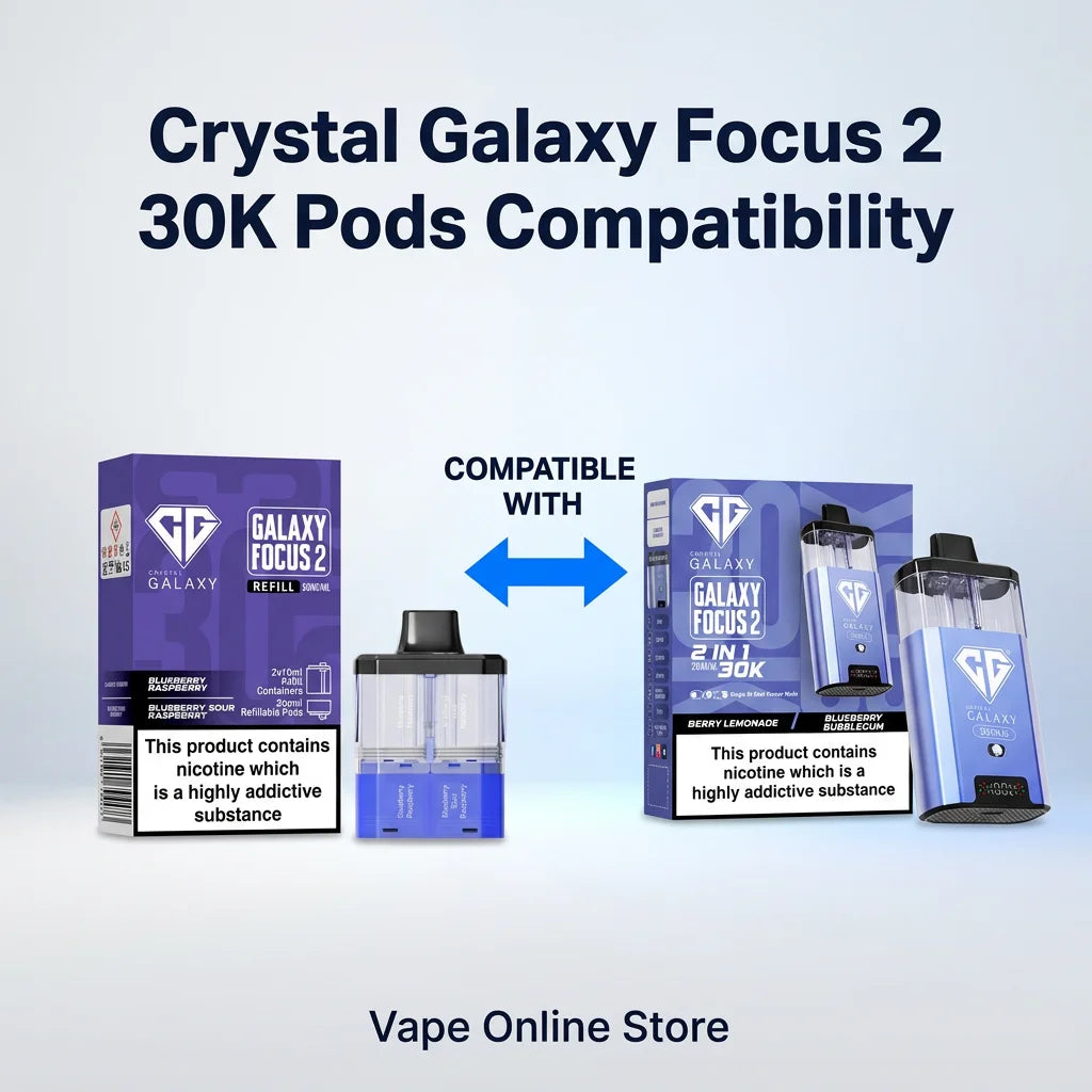 Crystal Galaxy Focus 2 30K Refill Pods | £5.99 Deal