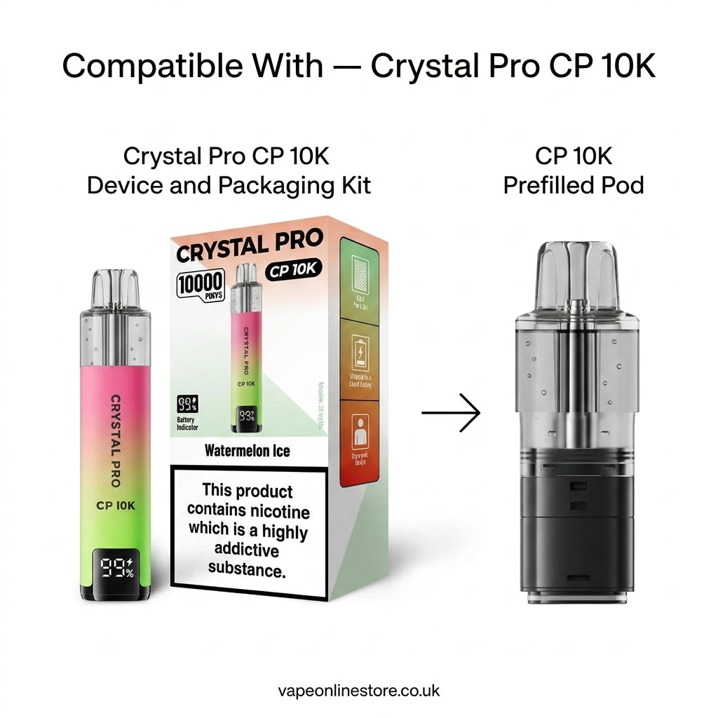 Crystal Pro CP 10K Prefilled Pod kit
