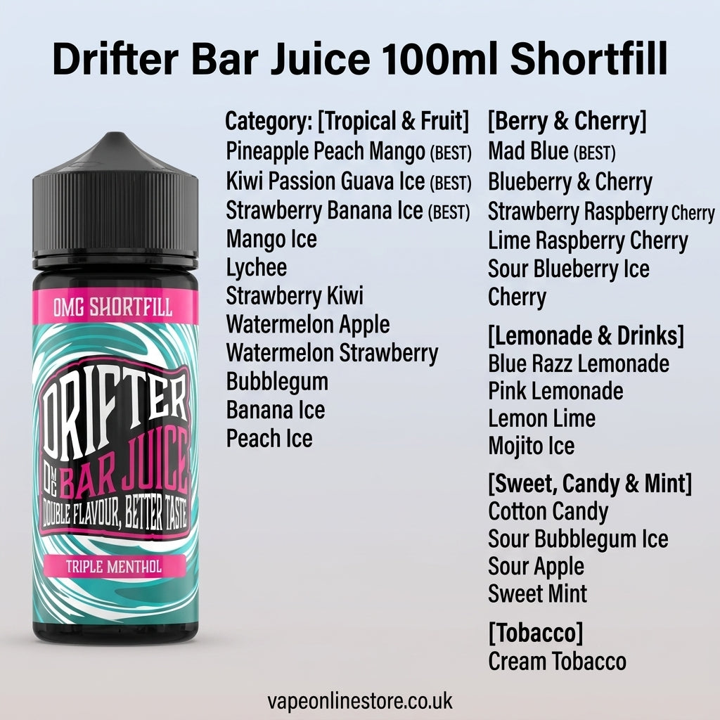 Drifter Bar Juice 100ml Shortfill