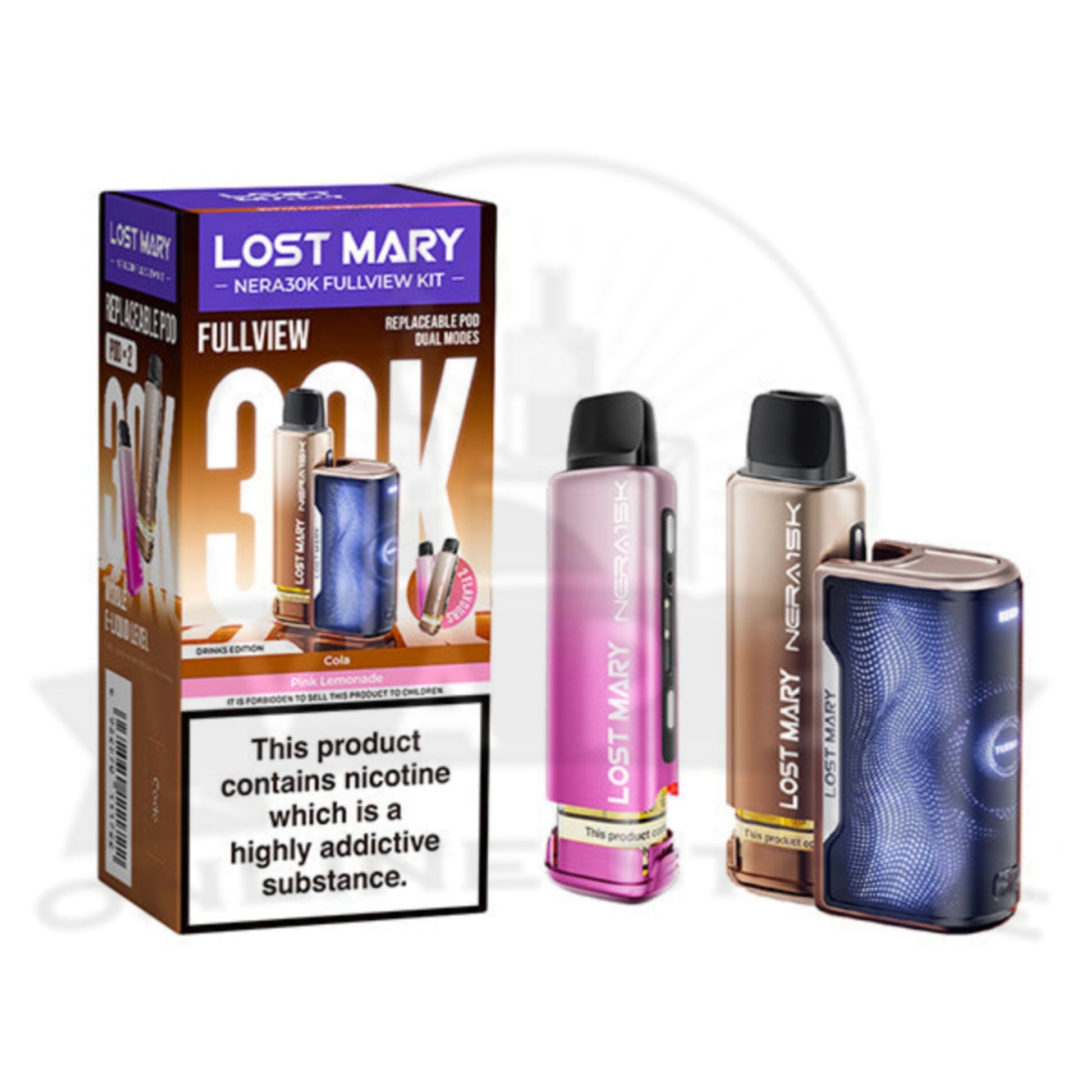 Lost Mary Nera 30K Fullview Pod Kit