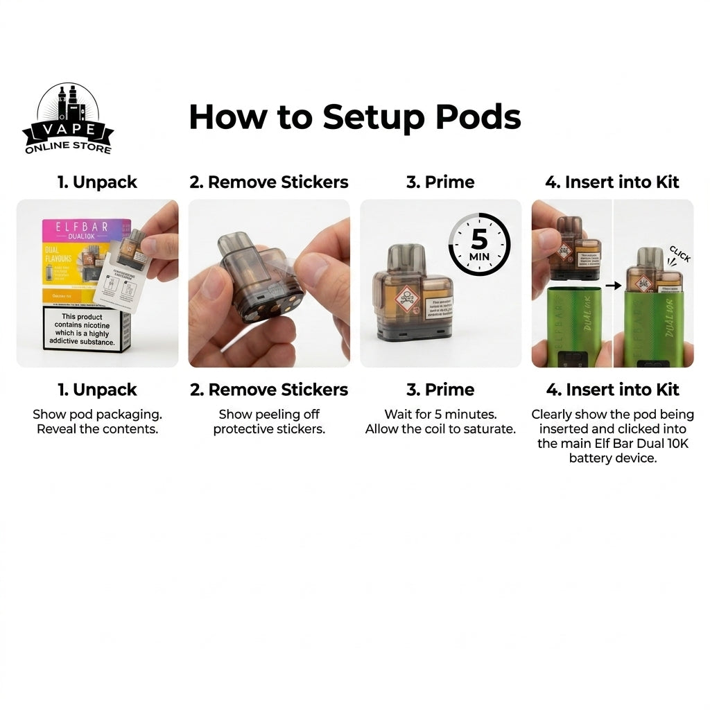 Elf Bar Dual 10K Puffs Replacement Pods