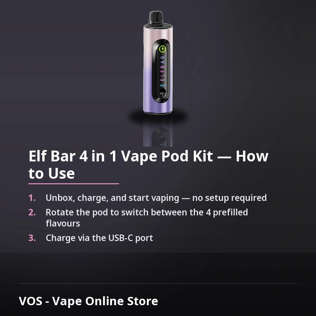 Elf Bar 4 in 1 Vape Pod Kit