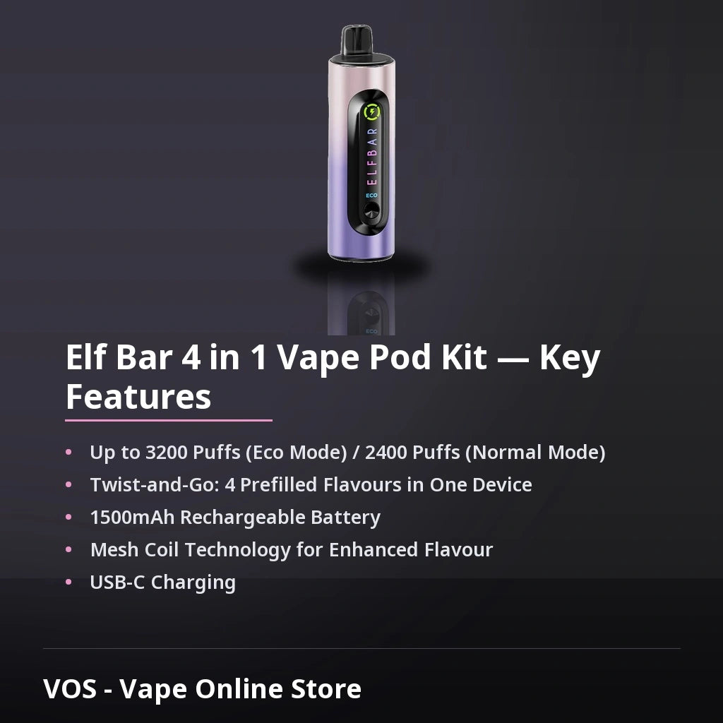 Elf Bar 4 in 1 Vape Pod Kit