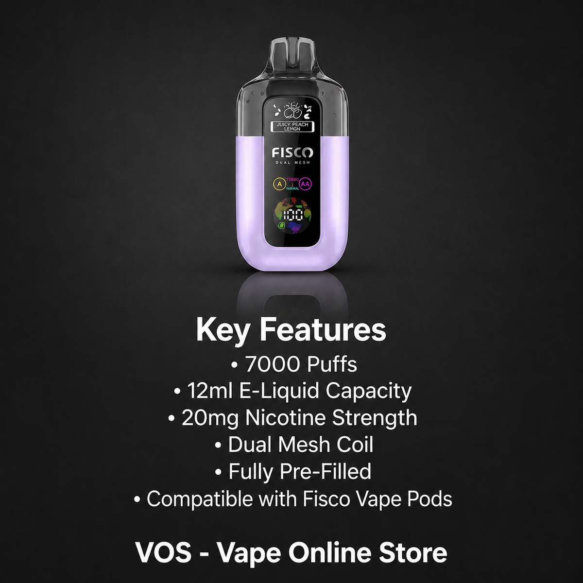 Fisco Point Pro 7000 Puffs Disposable Pod Kit