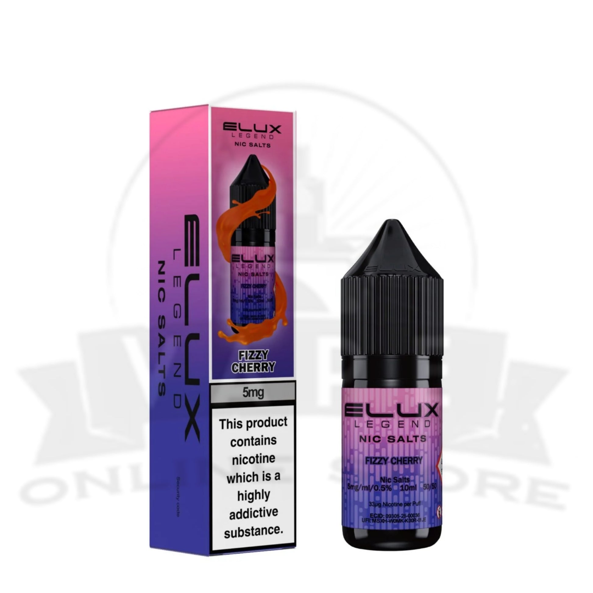 Fizzy Cherry Elux Legend 10ml 5mg Nic Salts