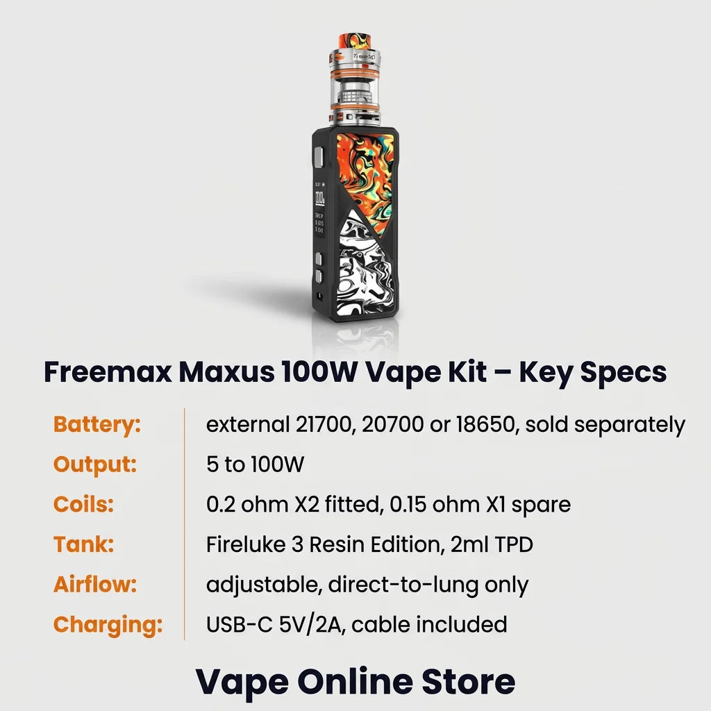 Freemax Maxus 100W Vape Kit