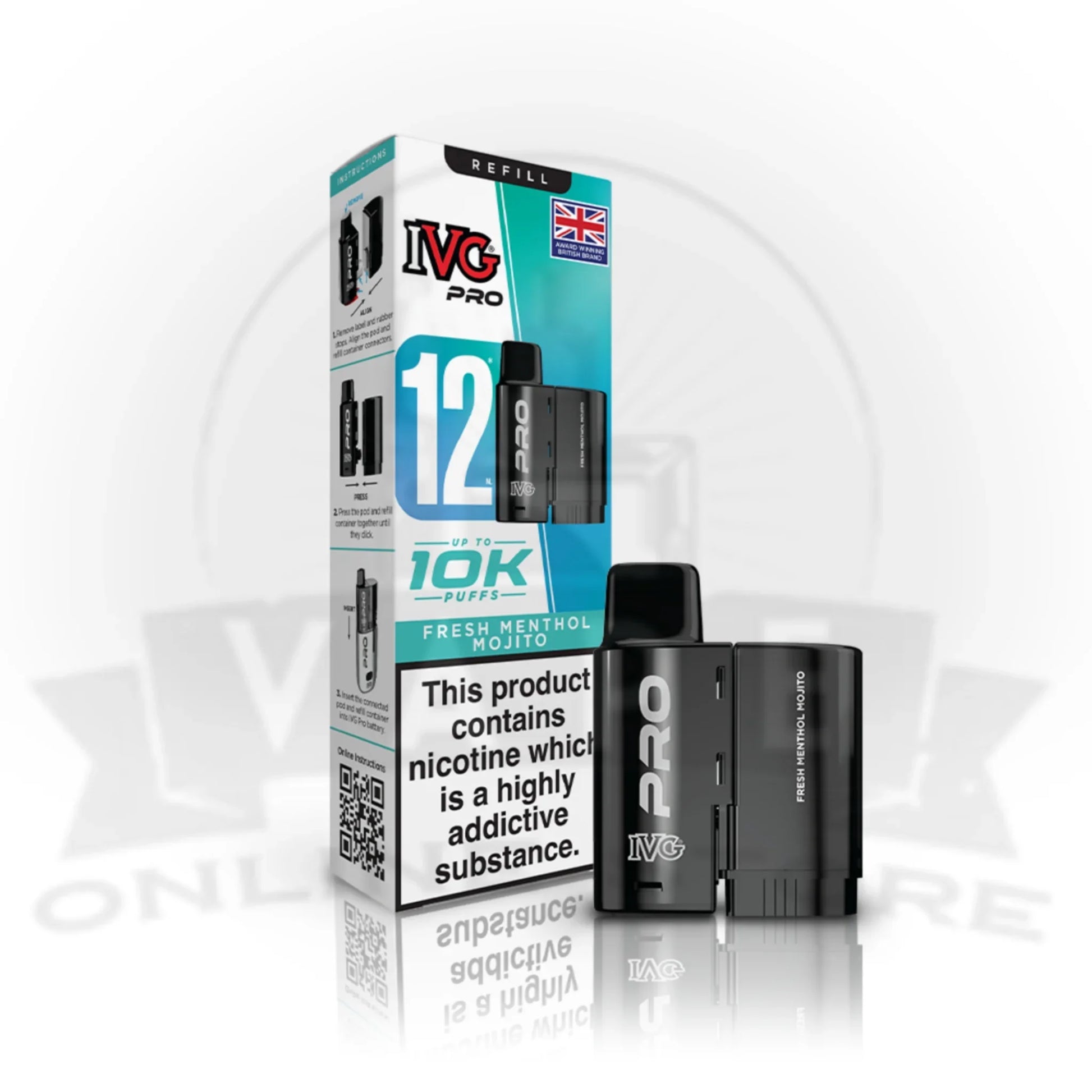 Fresh Menthol Mojito IVG Pro 12 Pods