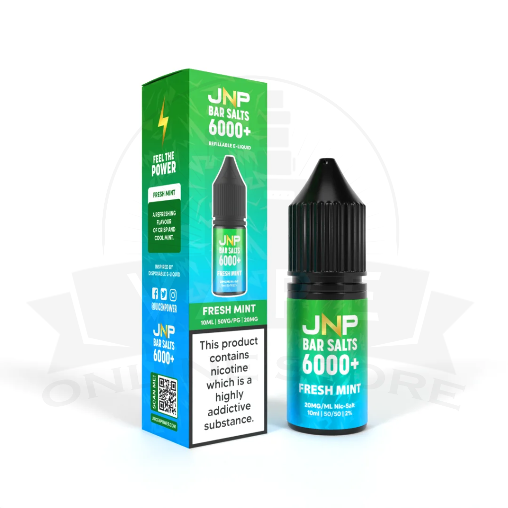 JNP Bar Salt 6000+ Nic Salts | 10ml Juice N Power | 25+ Flavours