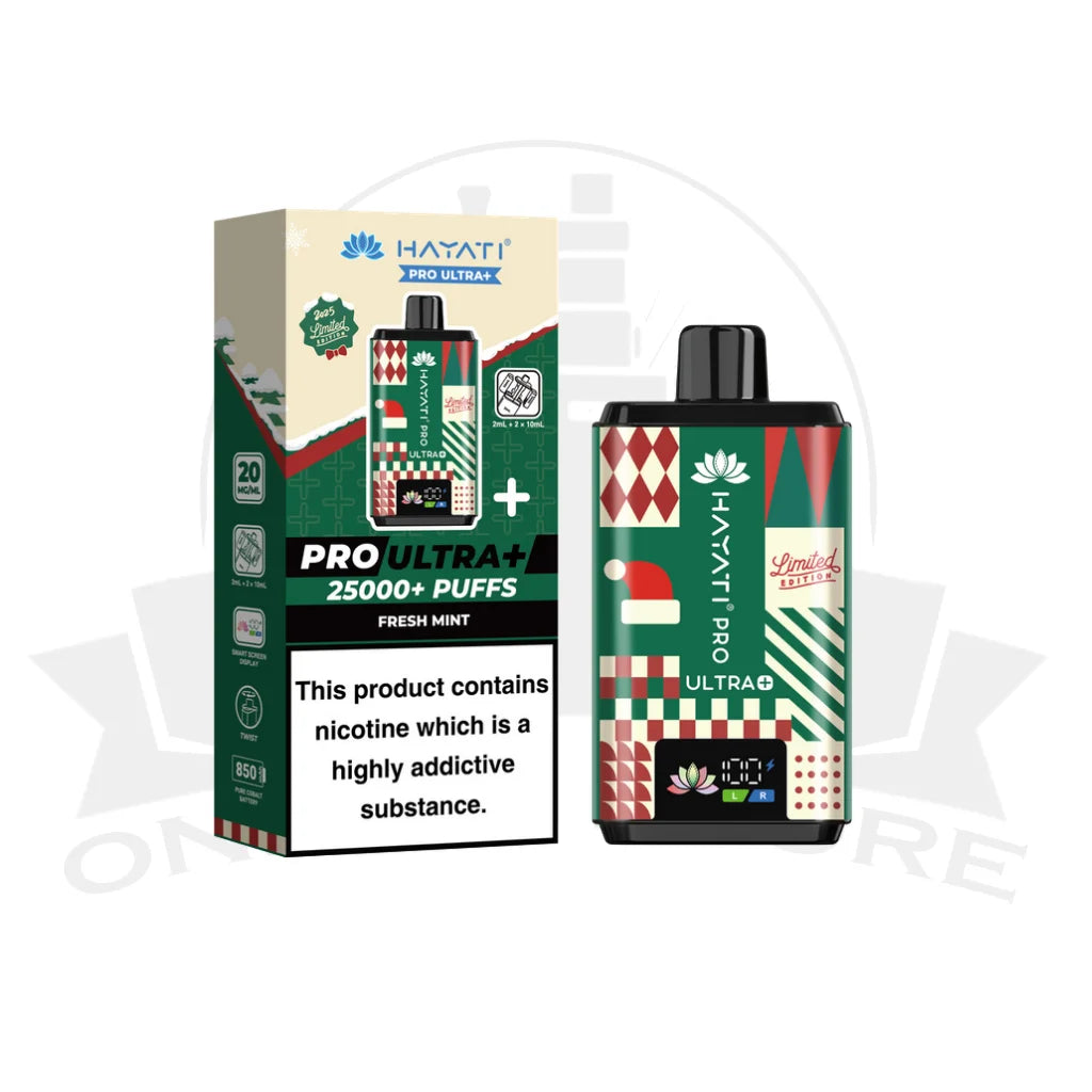 Fresh Mint Hayti Pro Ultra Plus 25000 Christmas Edition