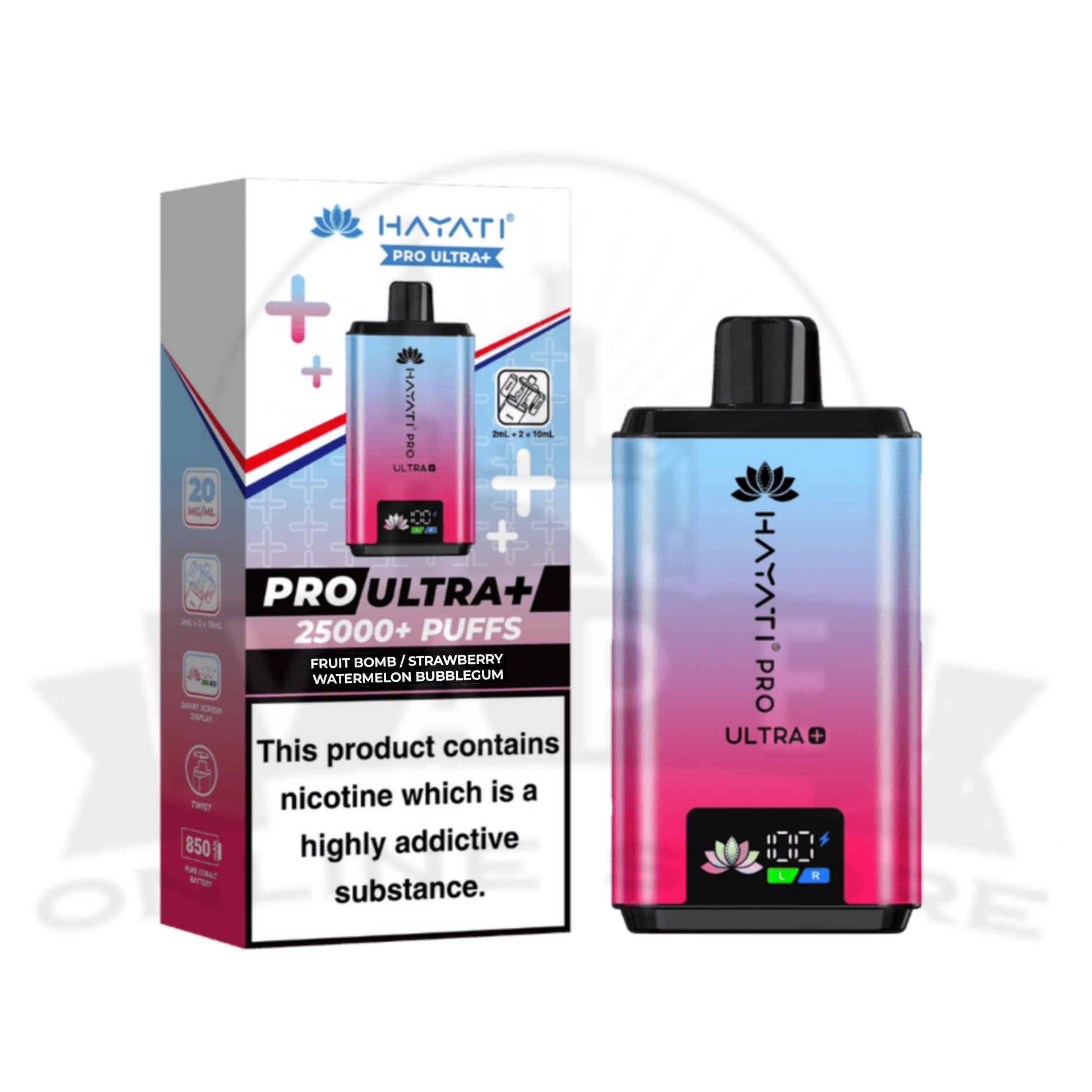 BOX OF 10 Hayati Pro Ultra Plus 25000 Puffs Pod Vape Kit