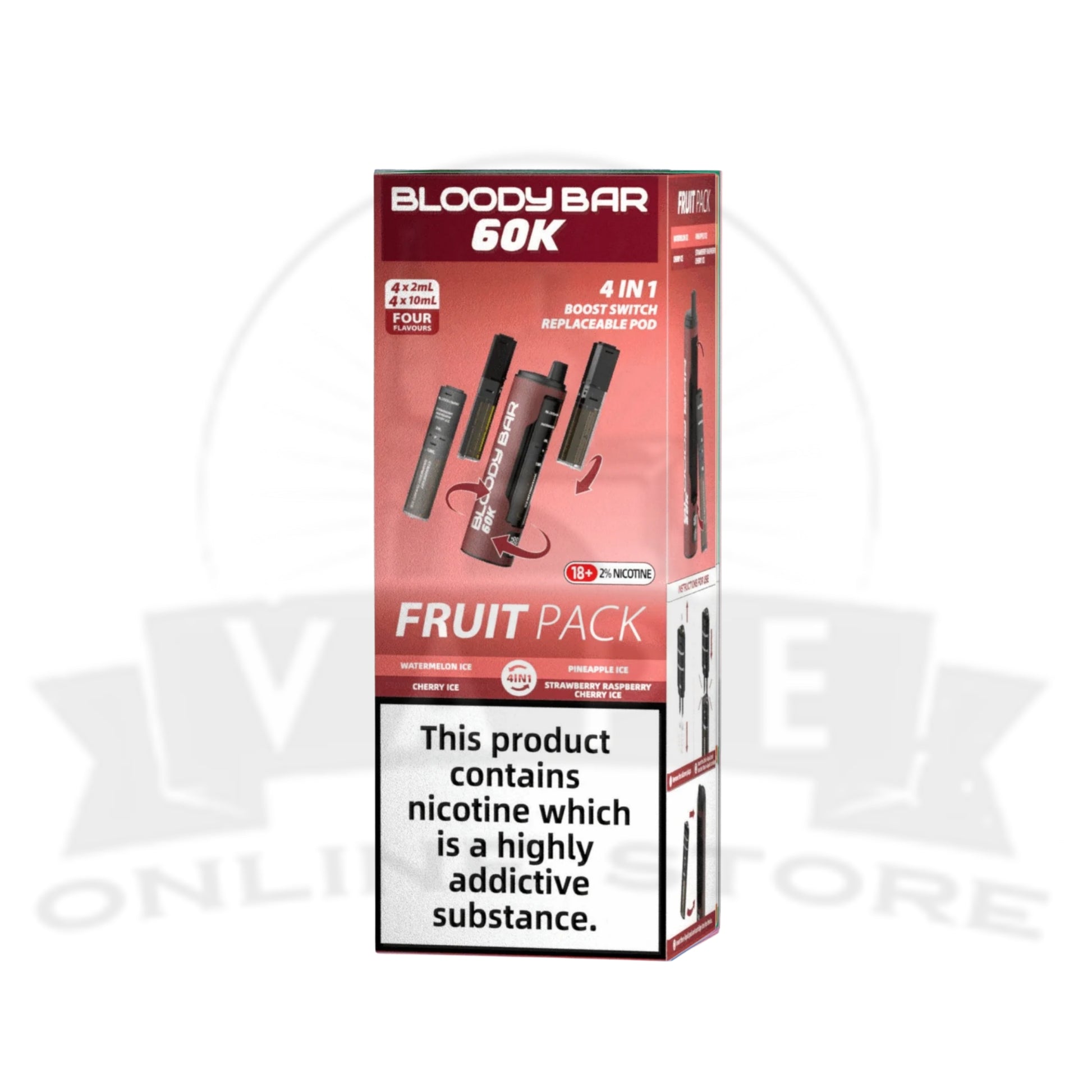 Bloody Bar 60K Puff 4-in-1 Disposable Vape | 3 For 30
