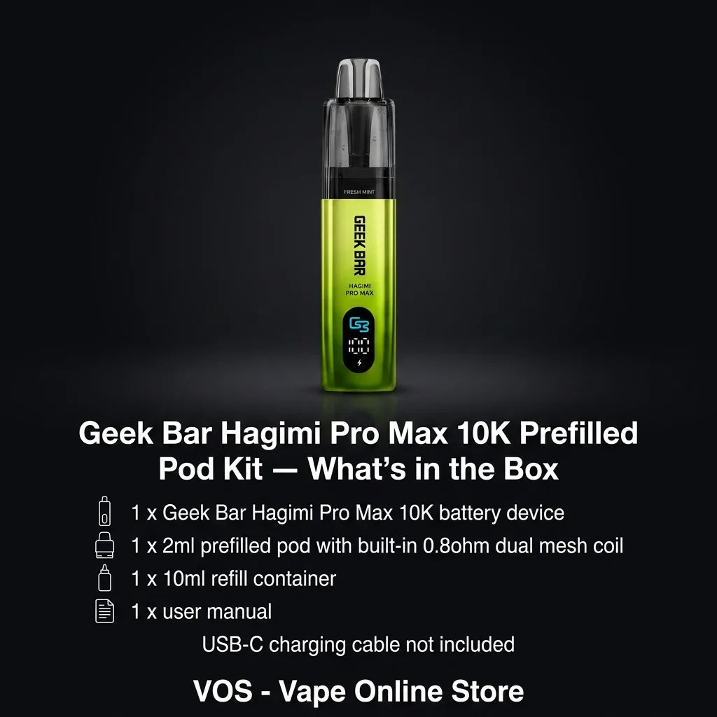 Geek Bar Hagimi Pro Max 10K Prefilled Pod Kit