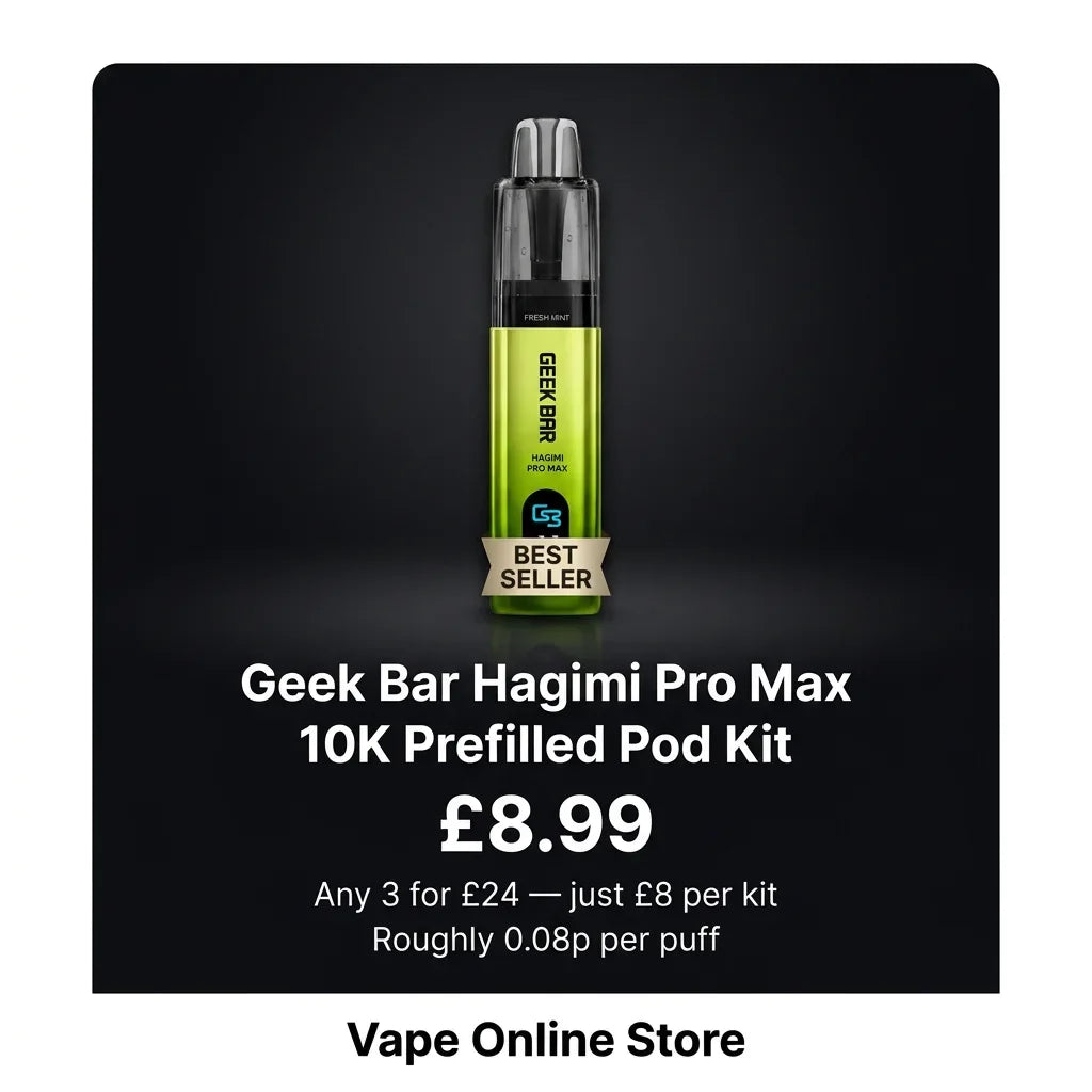 Geek Bar Hagimi Pro Max 10K Prefilled Pod Kit