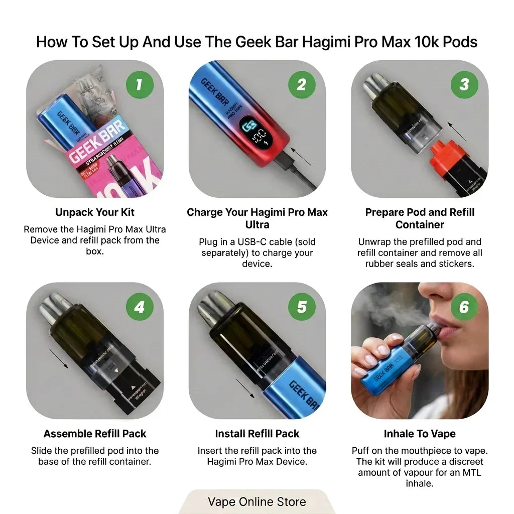 Geek Bar Hagimi Pro Max 10K Refill Pods