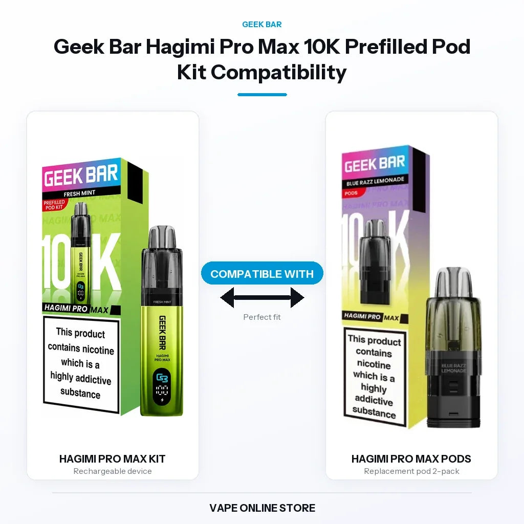 Geek Bar Hagimi Pro Max 10K Prefilled Pod Kit