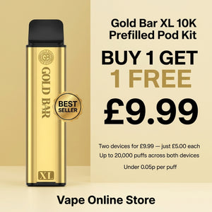 Gold Bar XL 10k Prefilled Pod Kit | Buy 1 Get 1 Free