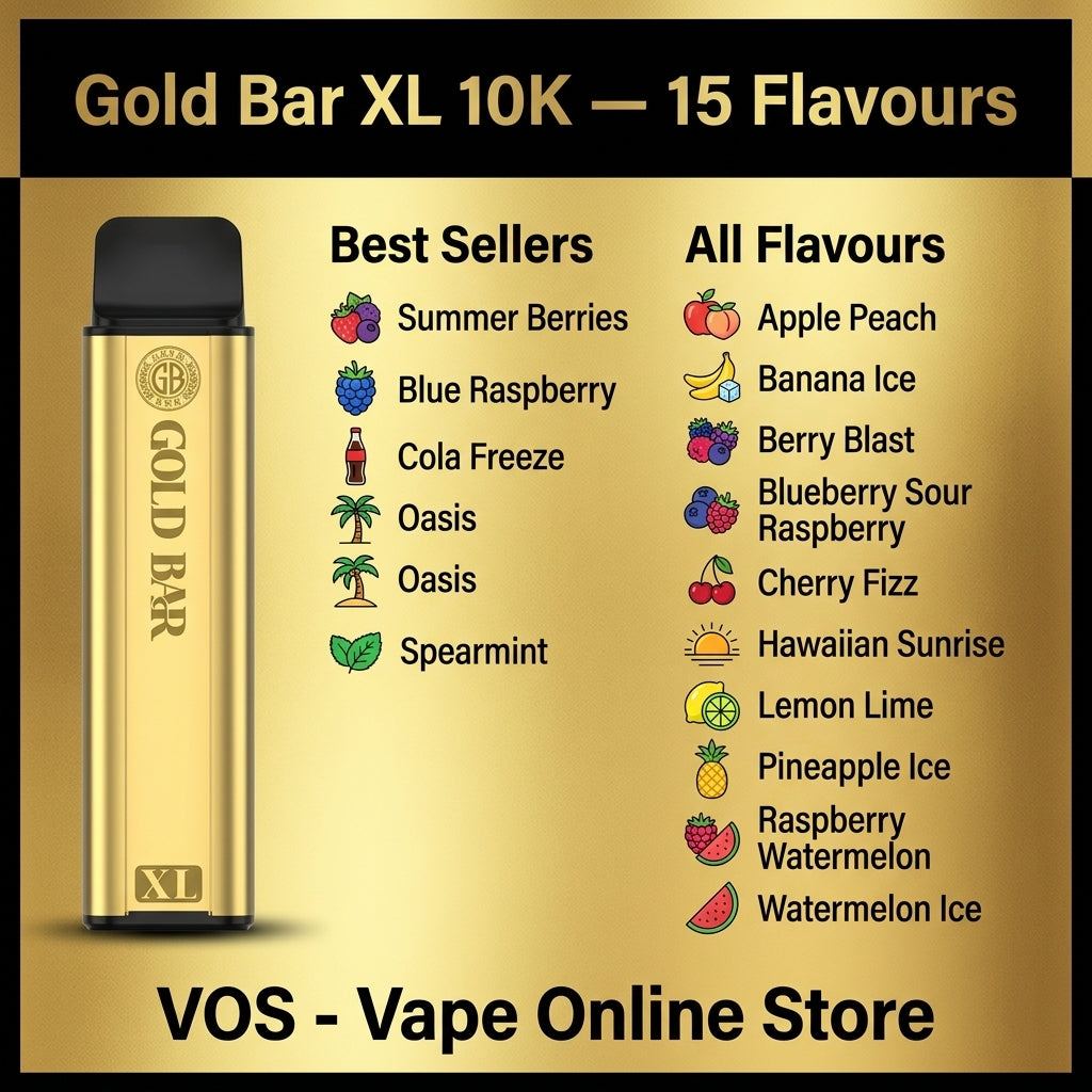 Gold Bar XL 10k Prefilled Pod Kit | Buy 1 Get 1 Free