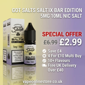 Got Salts Saltix Bar Edition 5mg 10ml Nic Salt