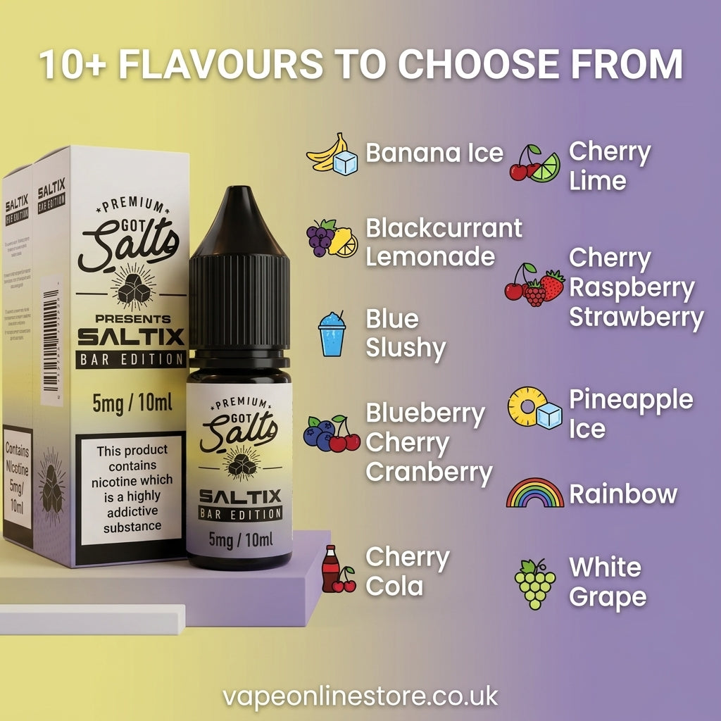 Got Salts Saltix Bar Edition 5mg 10ml Nic Salt