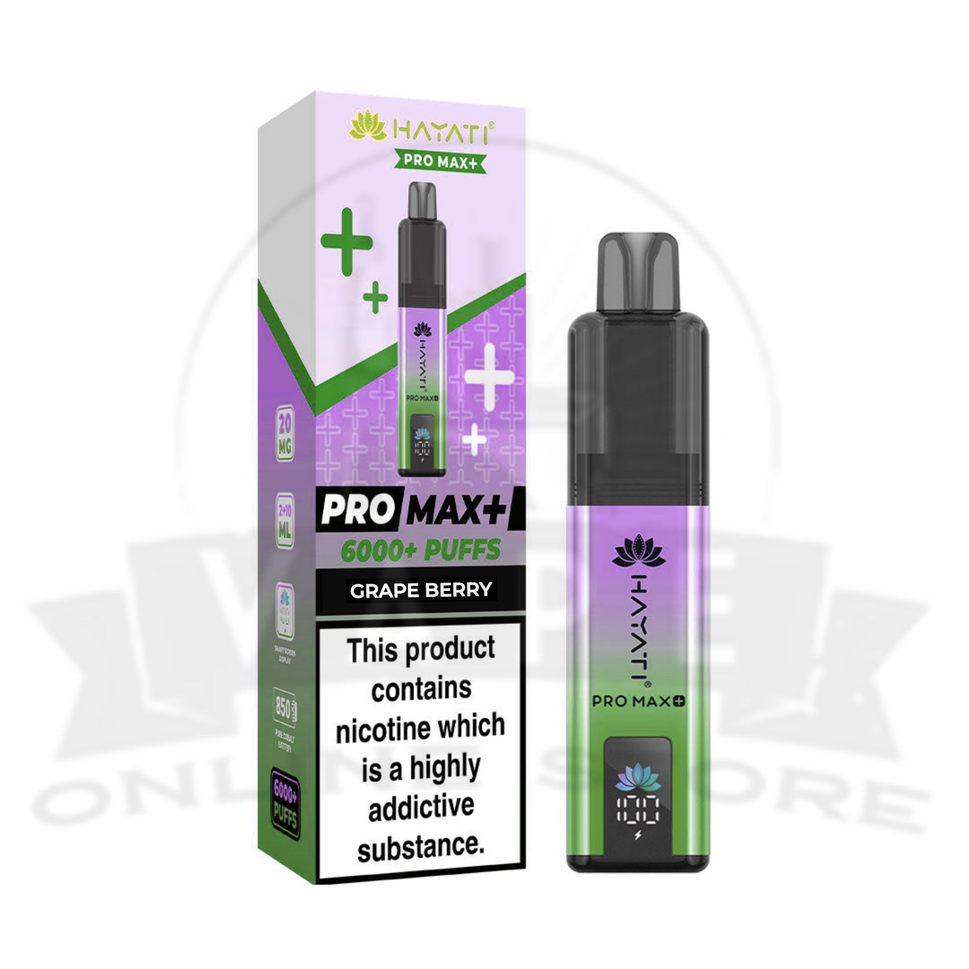 Grape Berry Hayati Pro Max Plus 6000 Puffs Pod Kit