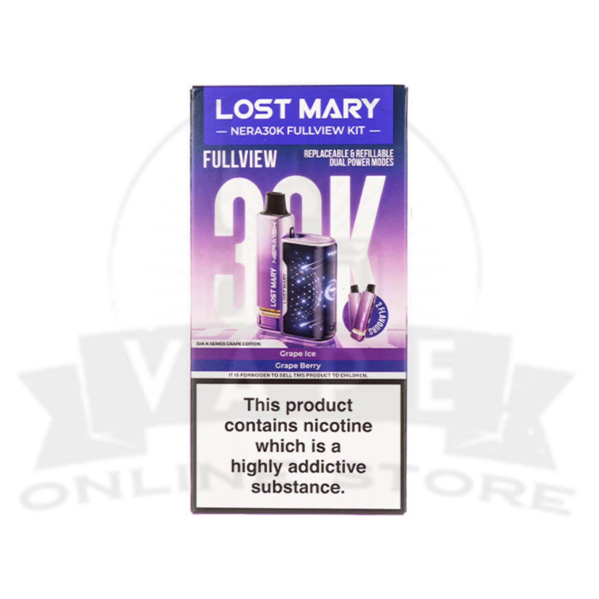 Lost Mary Nera 30K Fullview Pod Kit
