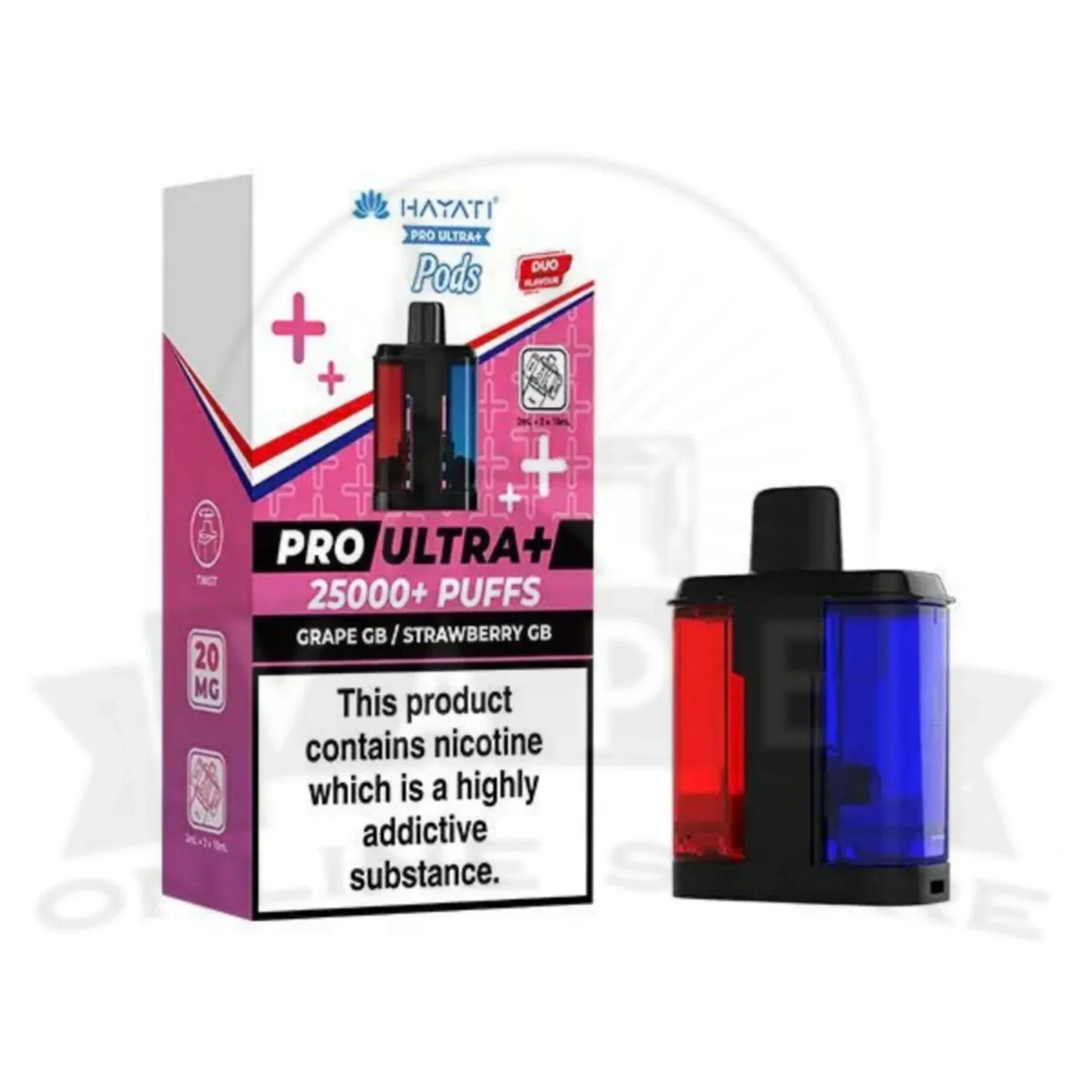 Grape GB / Strawberry GB Hayati Pro Ultra Plus 25000 Prefilled Pods