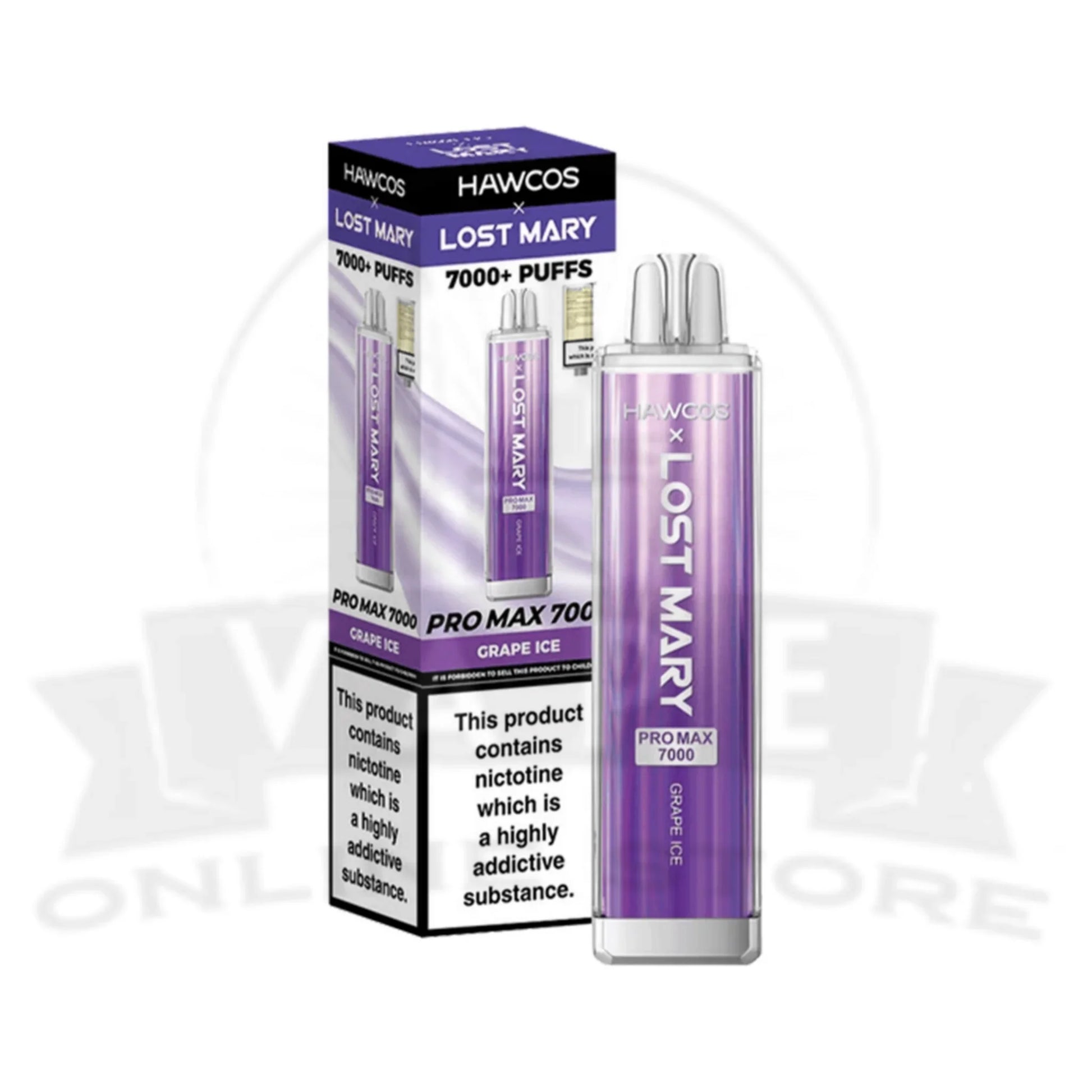 Grape Ice HAWCOS X Lost Mary Pro Max 7K Puff Vape Kit