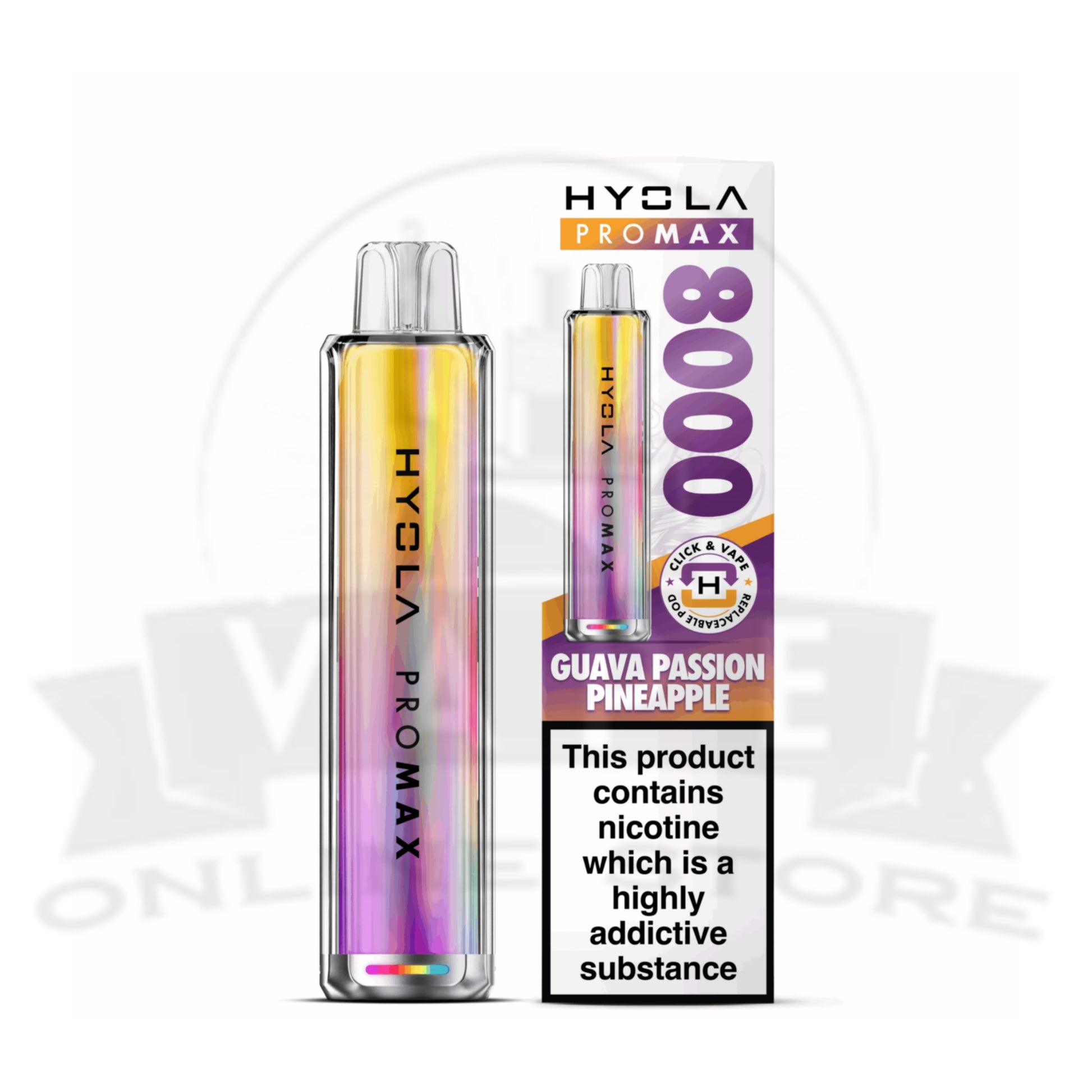 Box Of 10 Hyola Pro Max 8000 Prefilled Pod Kit | Wholesale Hyola Vapes