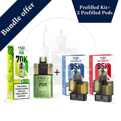 HQD Glow Air 70K Bundle