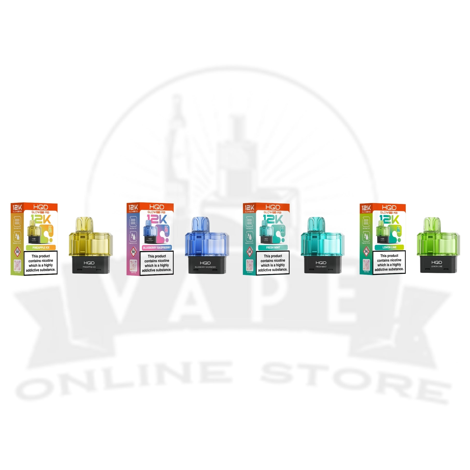 HQD Glow Pro 12k Prefilled Pods