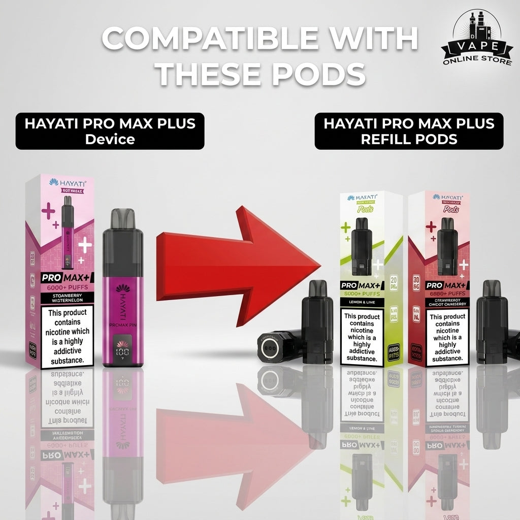 Hayati Pro Max Plus 6000 Pod Kit + 2 Refill Pods | Bundle Vape Deal
