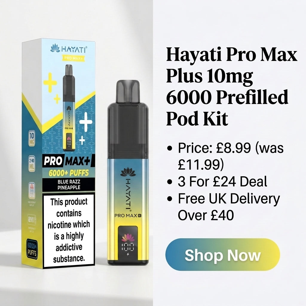 Hayati Pro Max Plus 10mg 6000 Prefilled Pod Kit