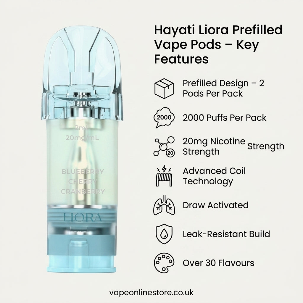 Hayati Liora Prefilled Vape Pods